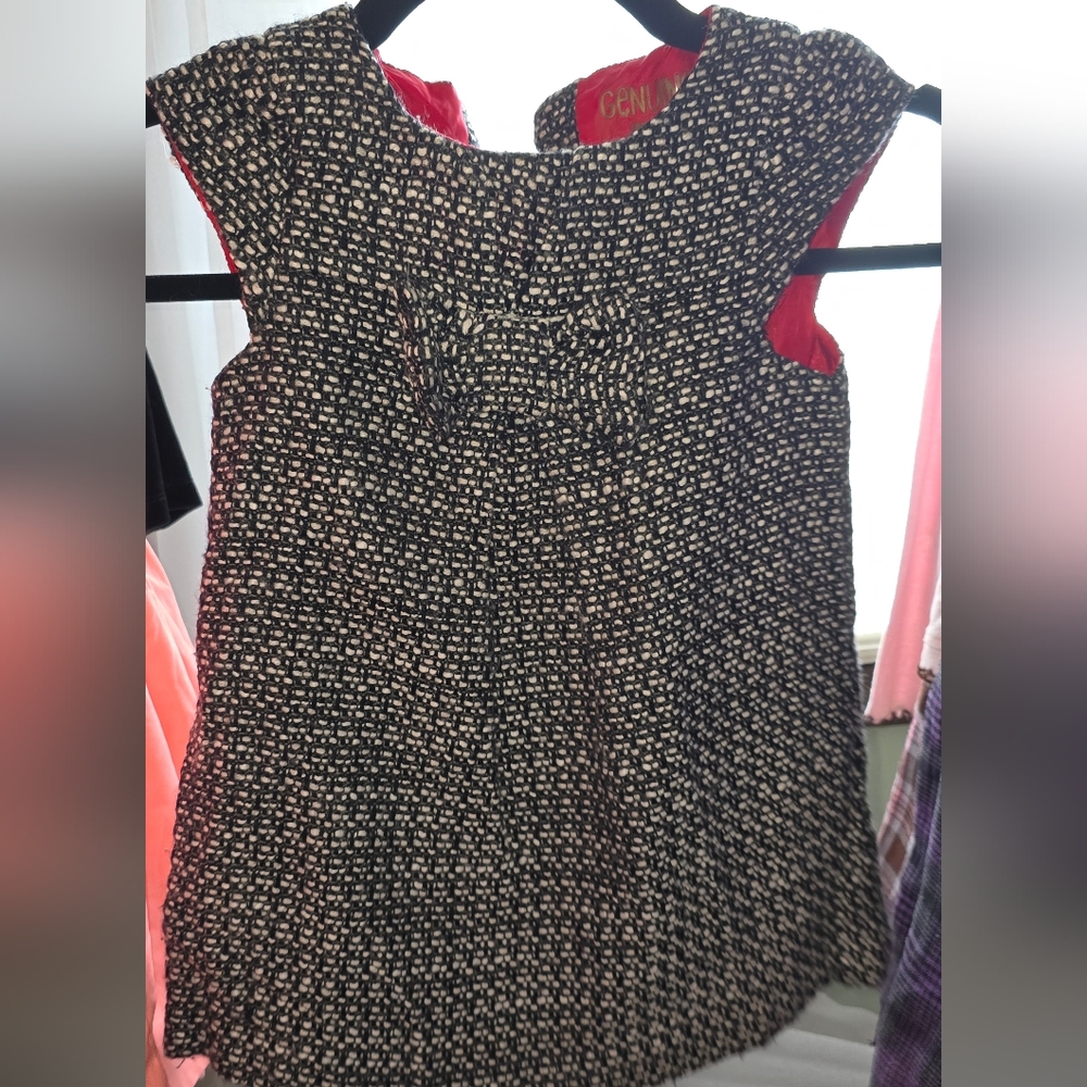 Elegant Black and Cream Children's Dress